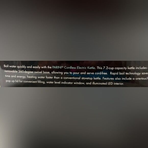 Cordless Electric Kettle Stainless Steel Auto Shut Off Rapid Boiling New - Picture 6 of 6